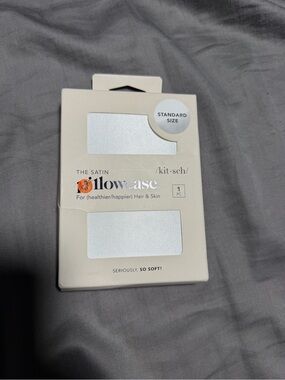 Kitsch Satin Pillowcase - White